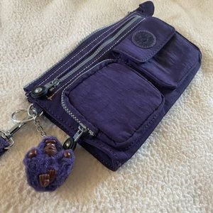 Kipling Purple Wrislet/Wallet